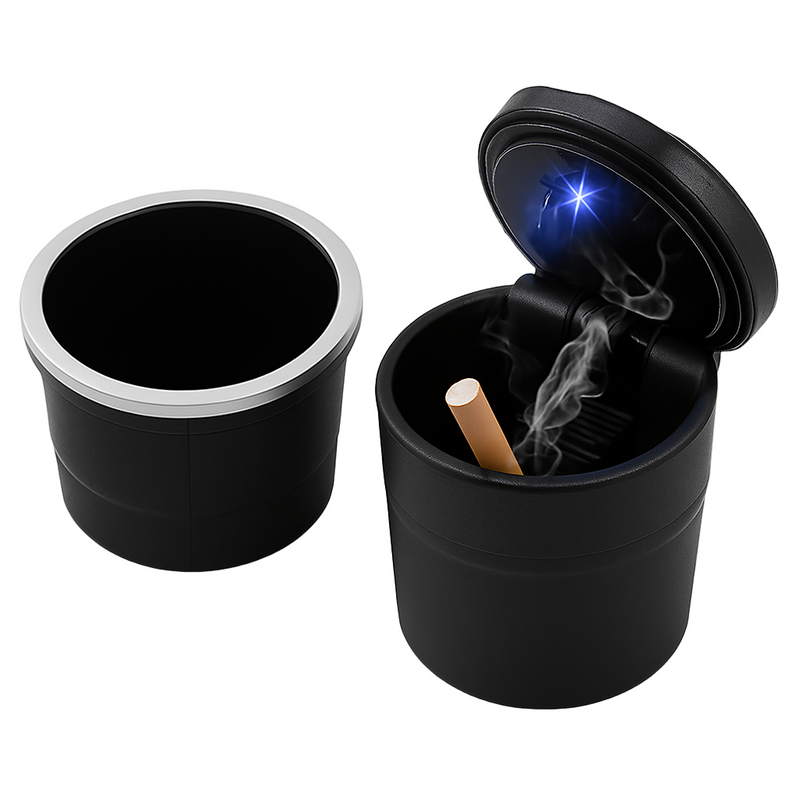 LED Car Ashtray — Portable, Smokeless, Night‑Use Design