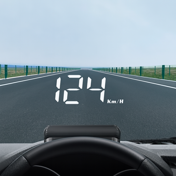 Car HUD Display – Speed & Navigation on Windshield | شاشة عرض أمامية للسيارة – عرض السرعة والملاحة بوضوح