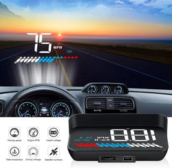 Car HUD Display – Speed & Navigation on Windshield | شاشة عرض أمامية للسيارة – عرض السرعة والملاحة بوضوح
